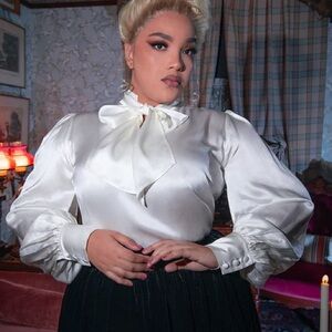 La Femme Victorian Blouse 3X new with tags